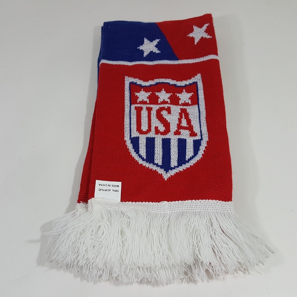 USA Scarf Patriotic Large Red White Blue 5ft TJ15